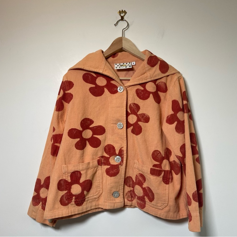 Big Bud Press Flower Power Sailor Jacket - Creamsicle